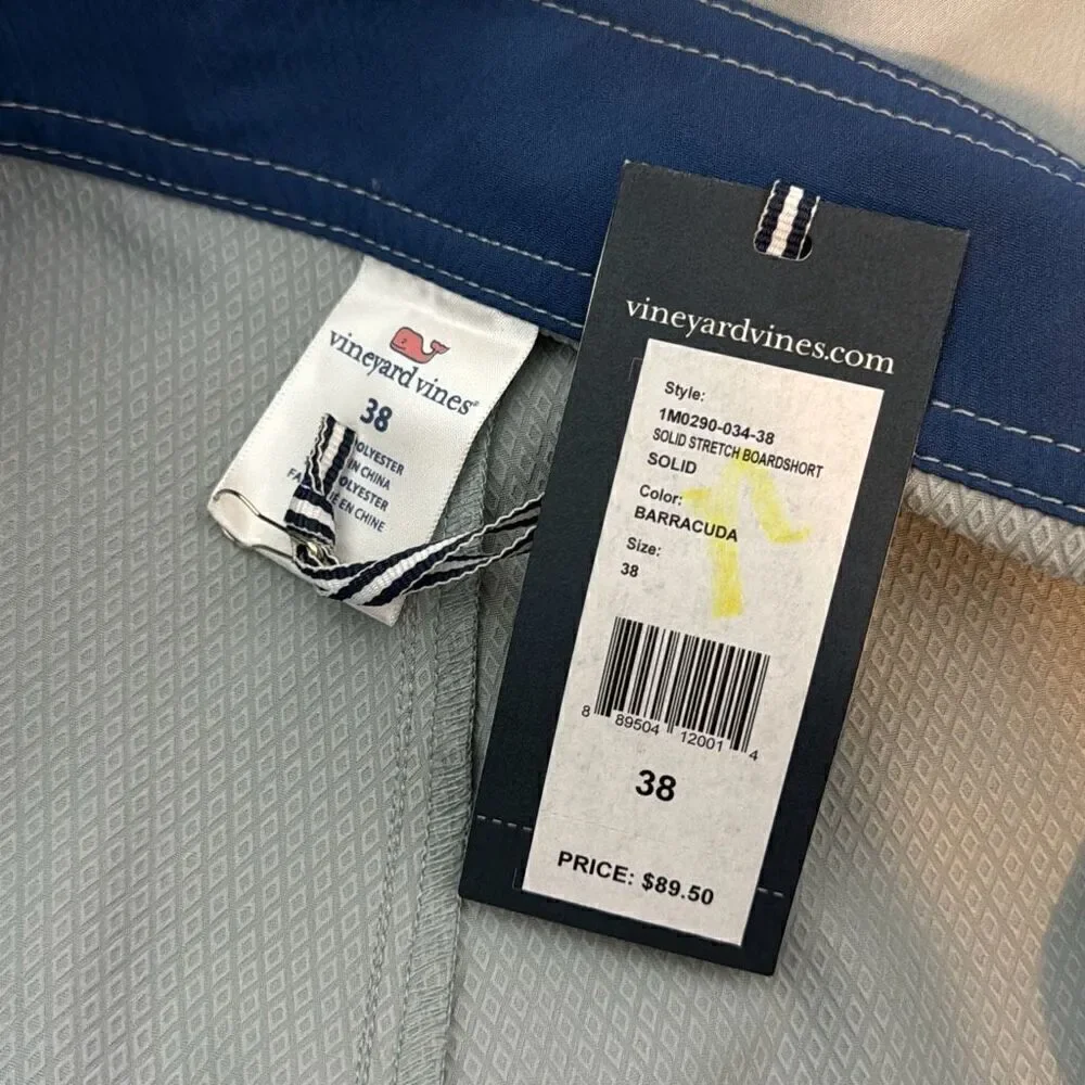Vineyard Vines Solid Stretch Board Shorts 38 NWT